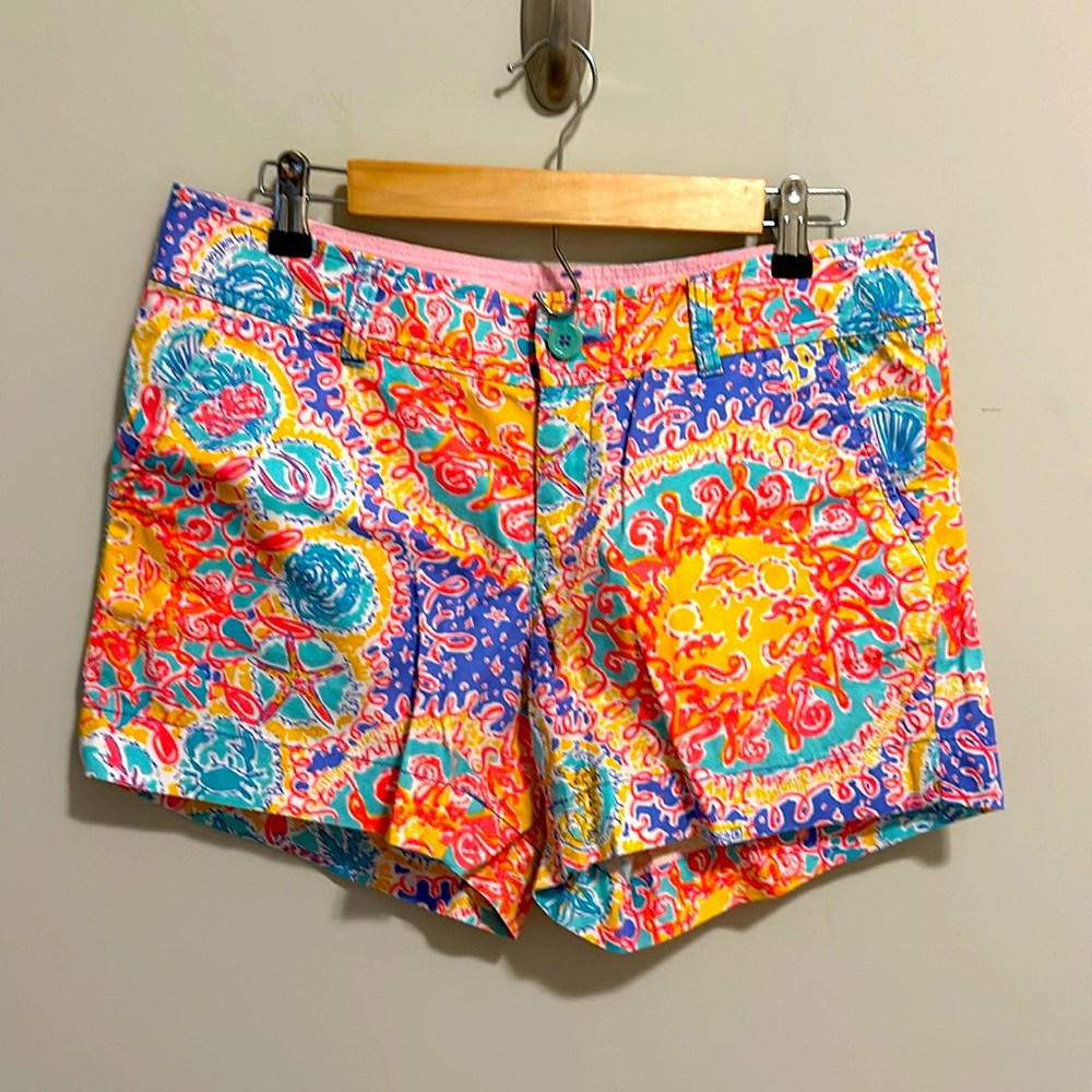 EUC Lilly Pulitzer Callahan Shorts Written under the Sun 8